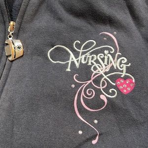 Comfy sweatshirt fits a Large not XL! Has two white marks right shoulder